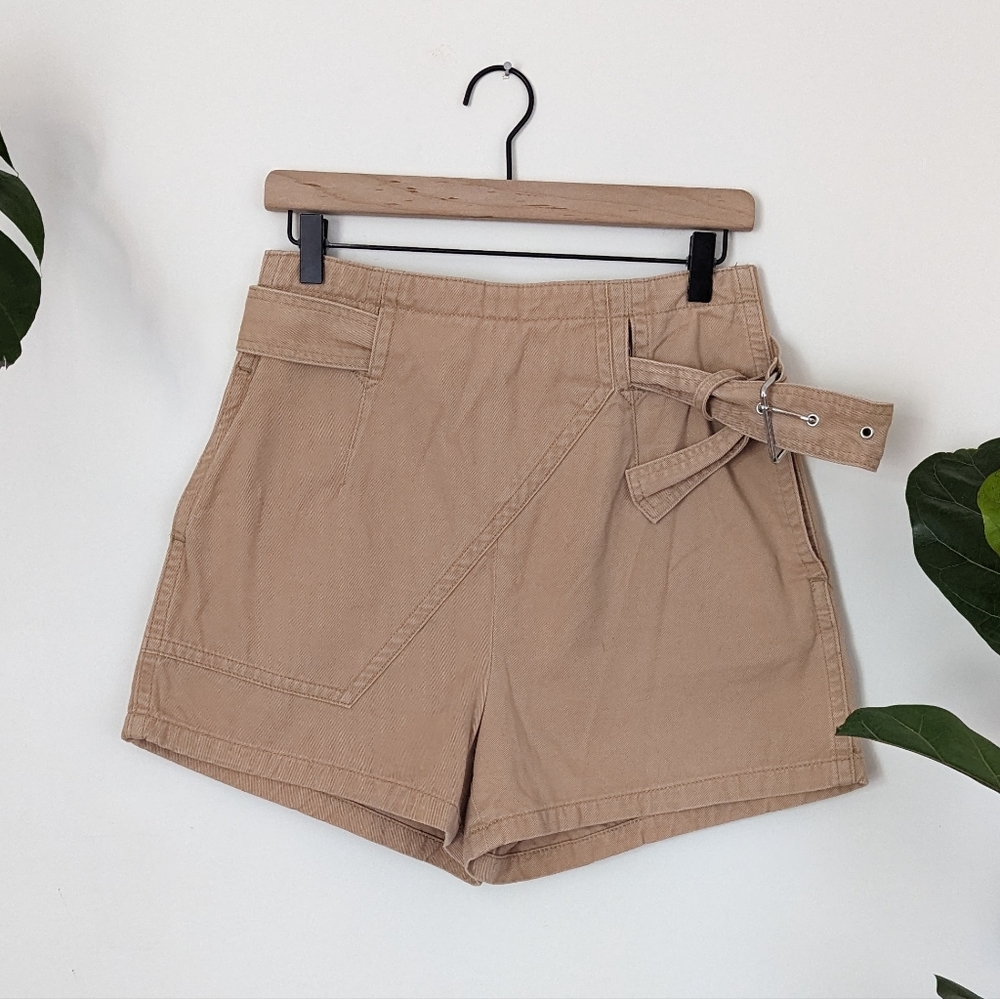 Urban Outfitters | 6 | Asymmetric Belted High Waist Shorts